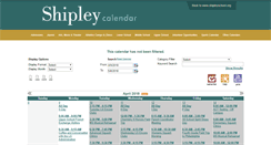 Desktop Screenshot of calendar.shipleyschool.org